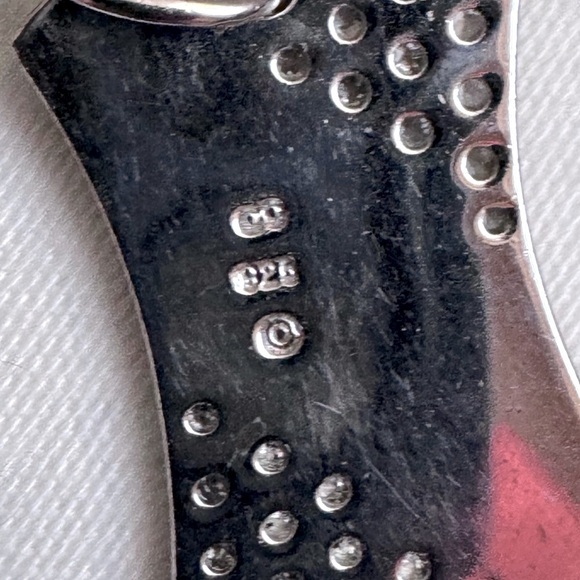 โจ Stunning Edgy .925 Sterling Silver Star Nice Naughty Dog Tag Necklace - Picture 9 of 16